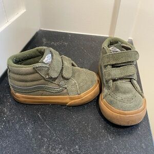 Vans Toddler Suede Sk8-mid Olive Green Sneakers